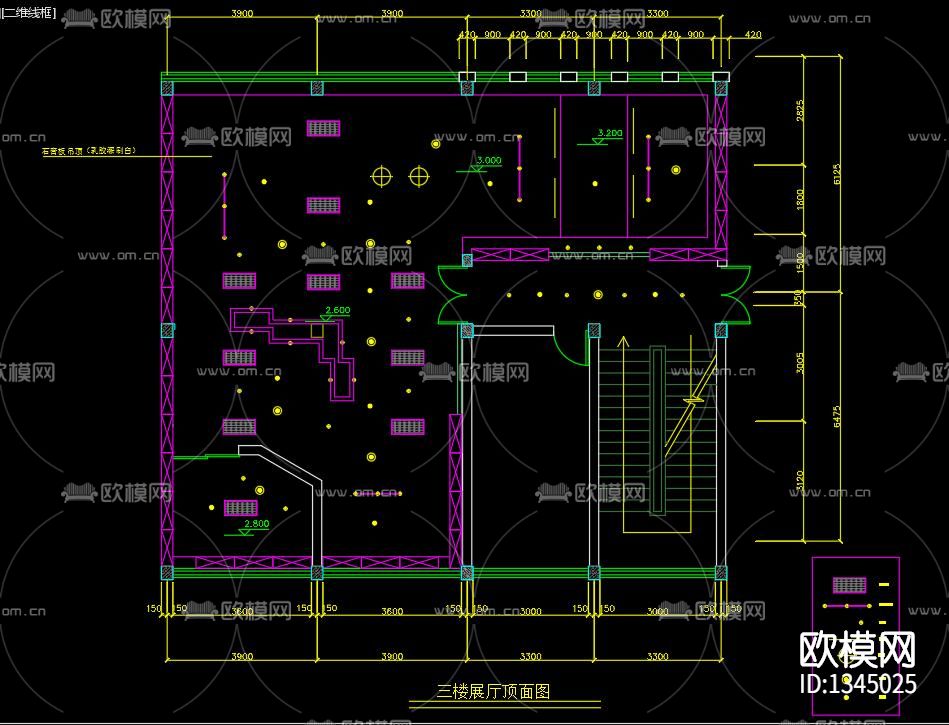 刺绣文化展厅cad施工图下载（渲染图6）
