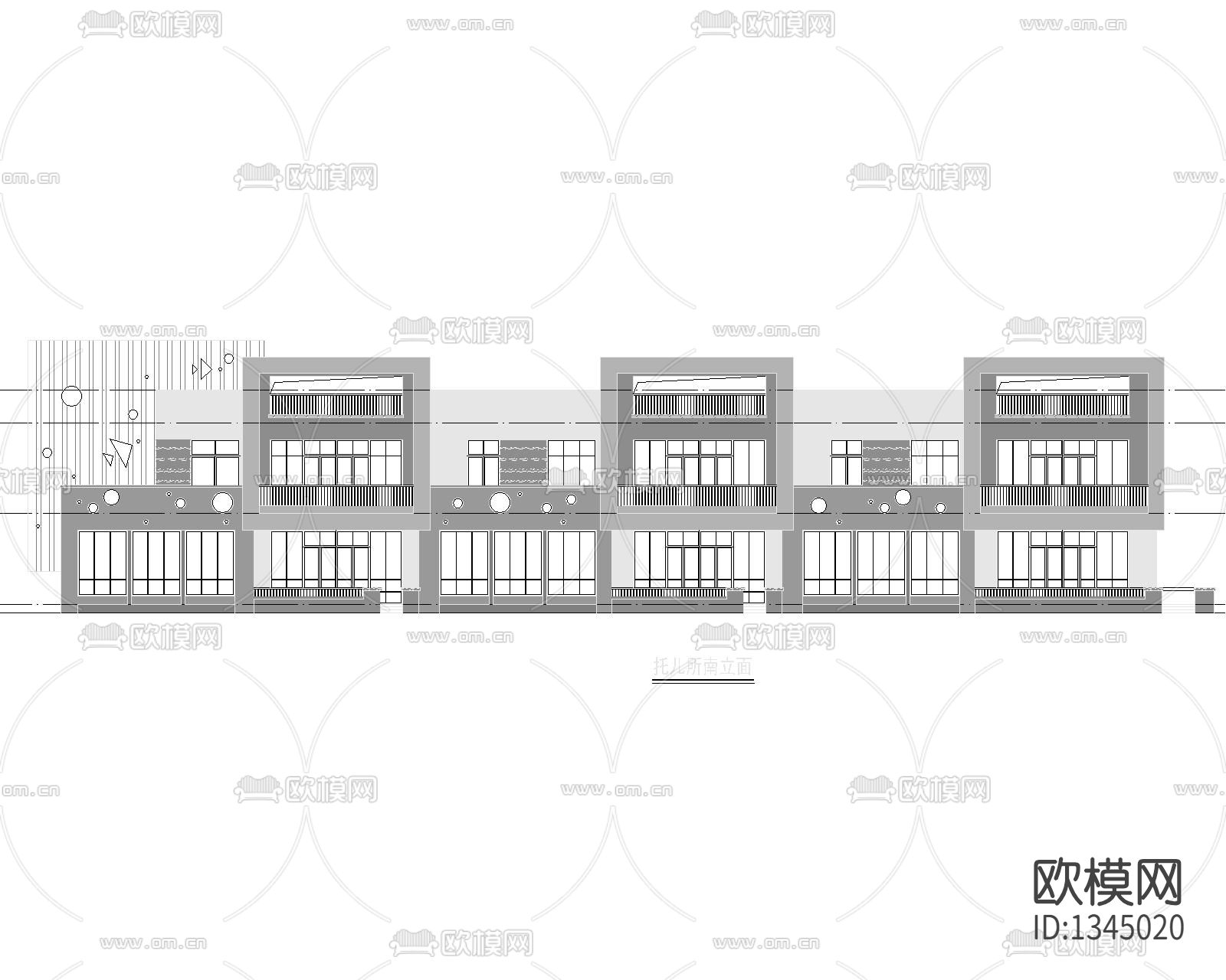 幼教建筑cad施工图下载（渲染图5）