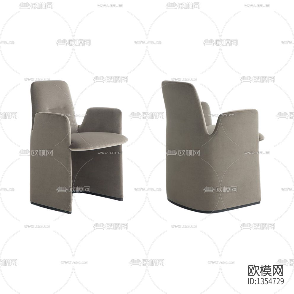 现代轻奢布艺单人休闲椅下载