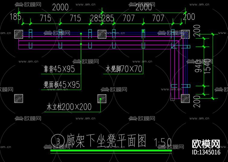 简单廊亭节点大样下载（渲染图4）