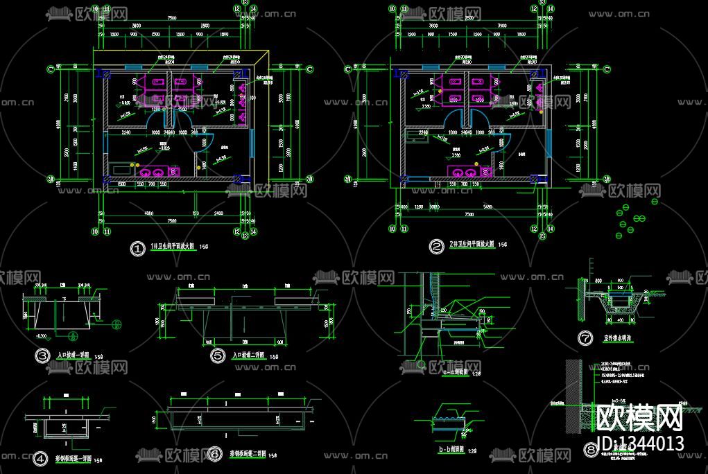 机械厂房cad施工图下载（渲染图6）