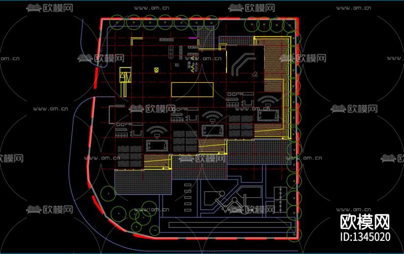 幼教建筑cad施工图下载（渲染图7）