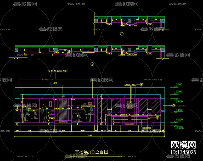 刺绣文化展厅cad施工图下载（渲染图4）