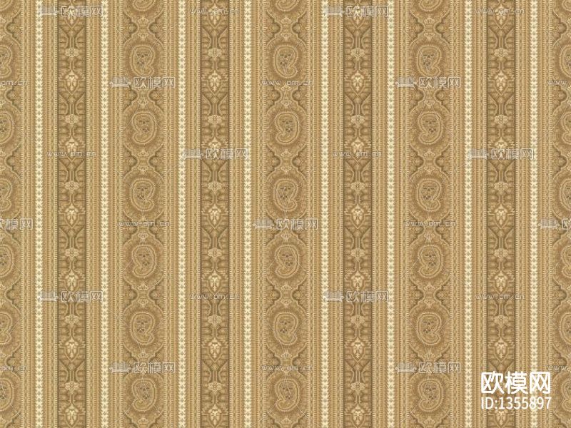东南亚复古印花墙纸下载