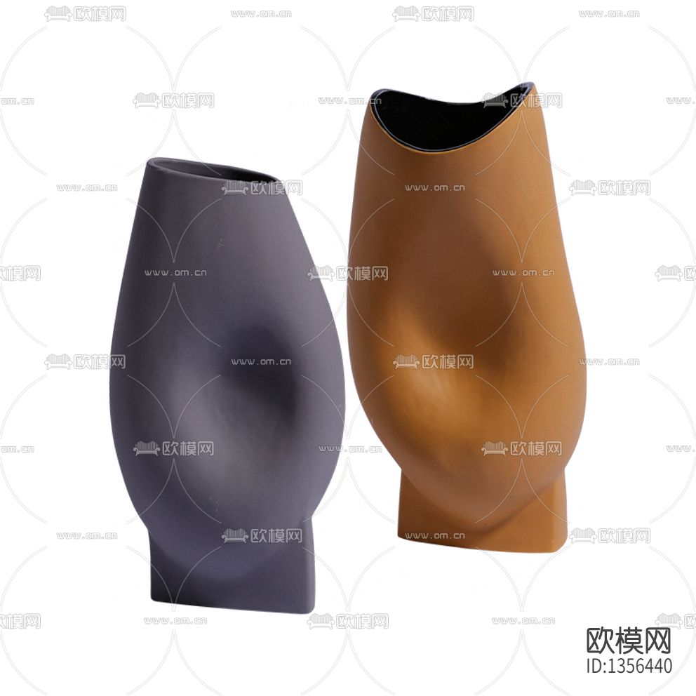 北欧简约异形花器下载