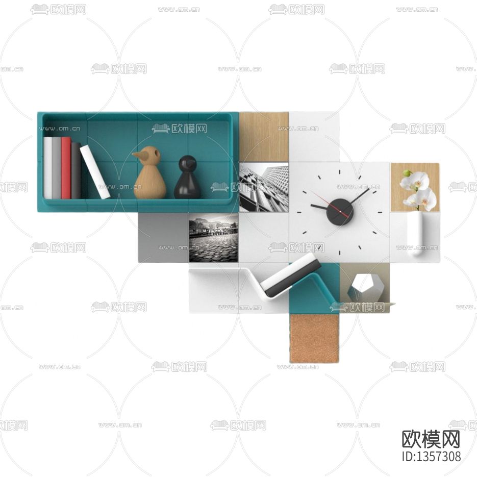 现代简约亚克力板创意壁柜