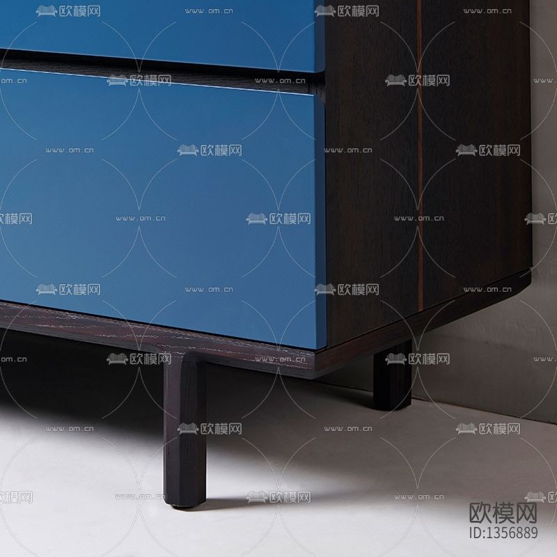 现代极简创意实木储物柜下载（渲染图5）