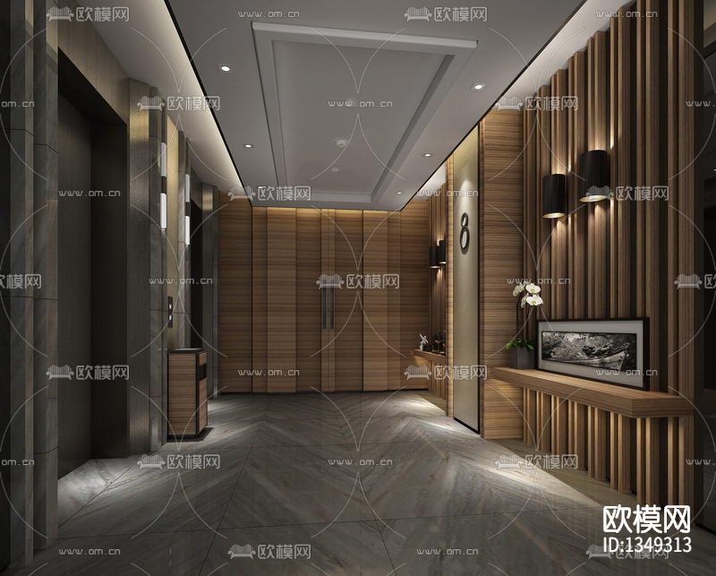 成都木莲庄酒店cad施工图下载（渲染图7）