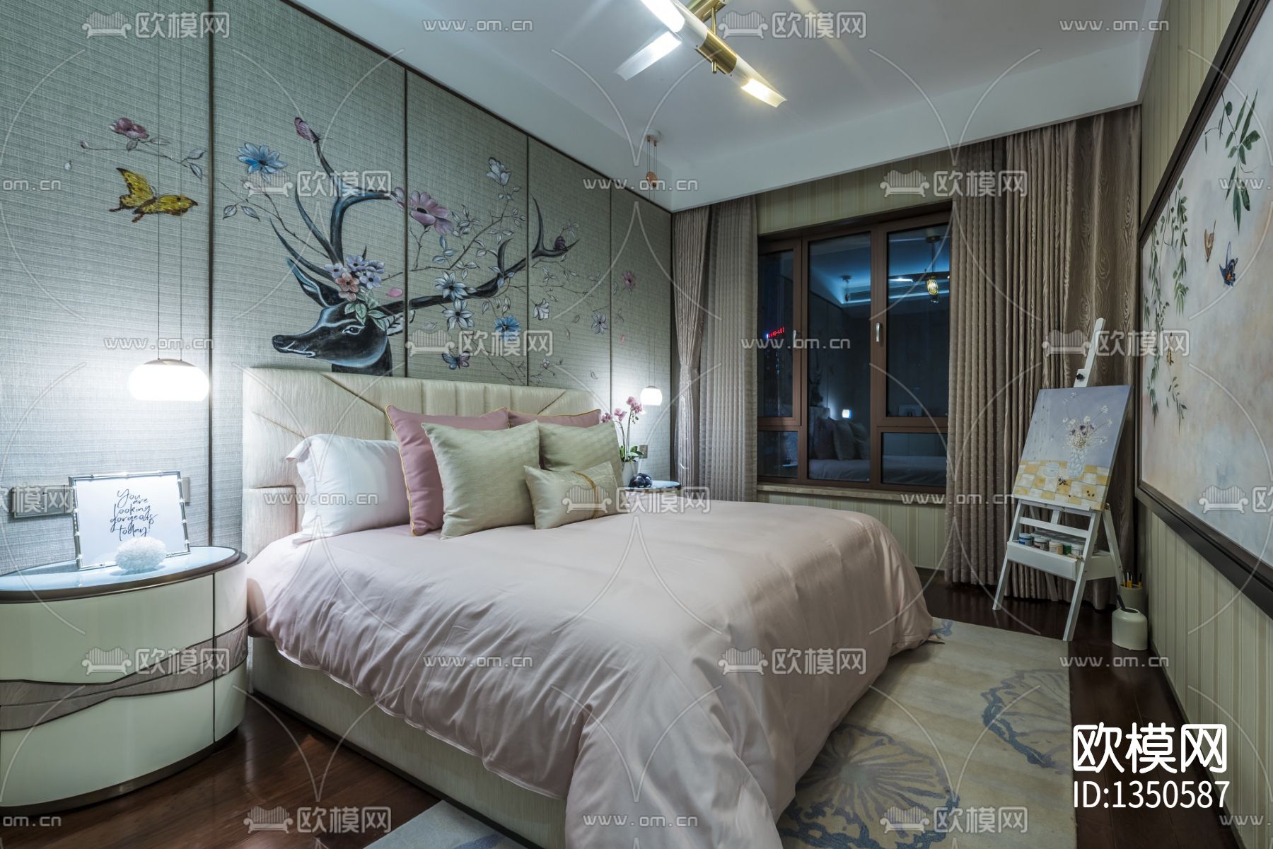 样板房cad施工图下载（渲染图2）