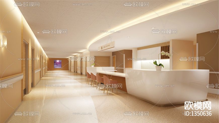 嘉兴高端妇产医院cad施工图下载（渲染图3）