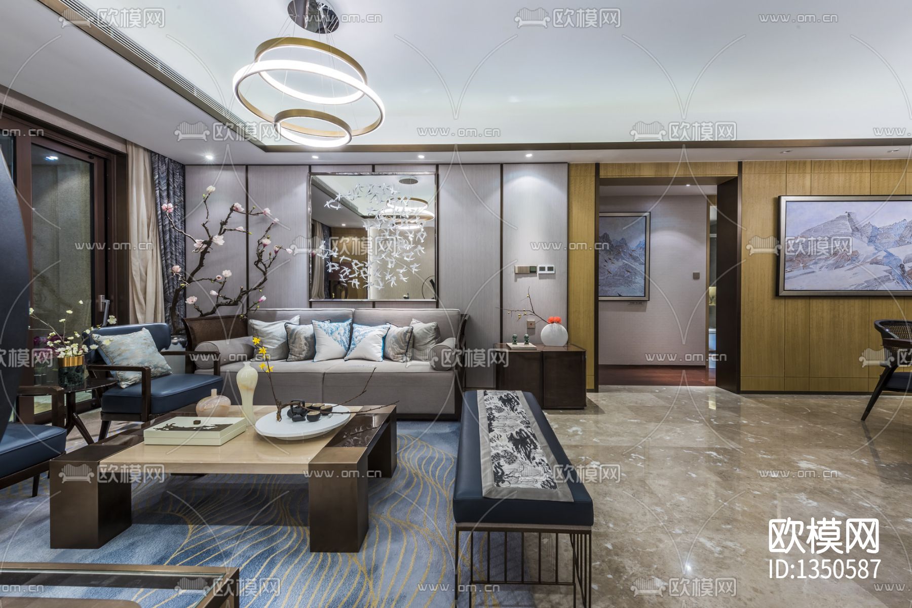 样板房cad施工图下载（渲染图7）