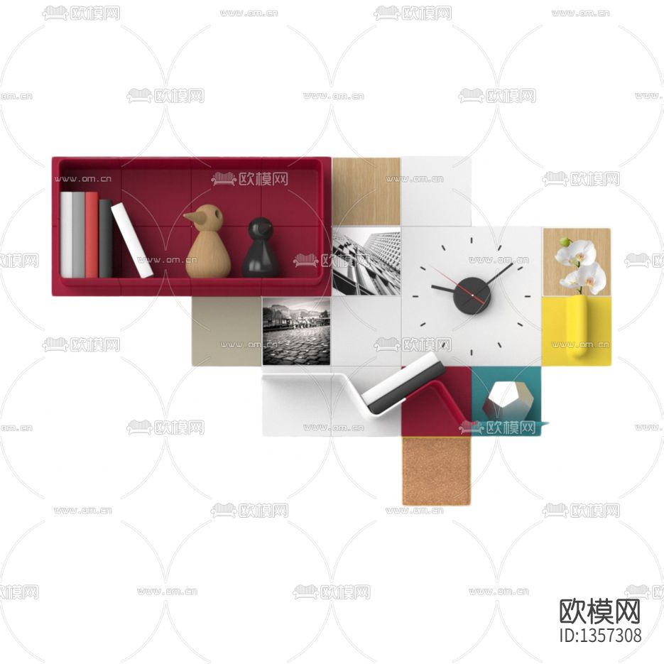 现代简约亚克力板创意壁柜