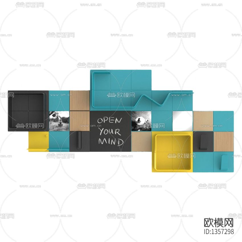 现代简约亚克力板创意壁柜