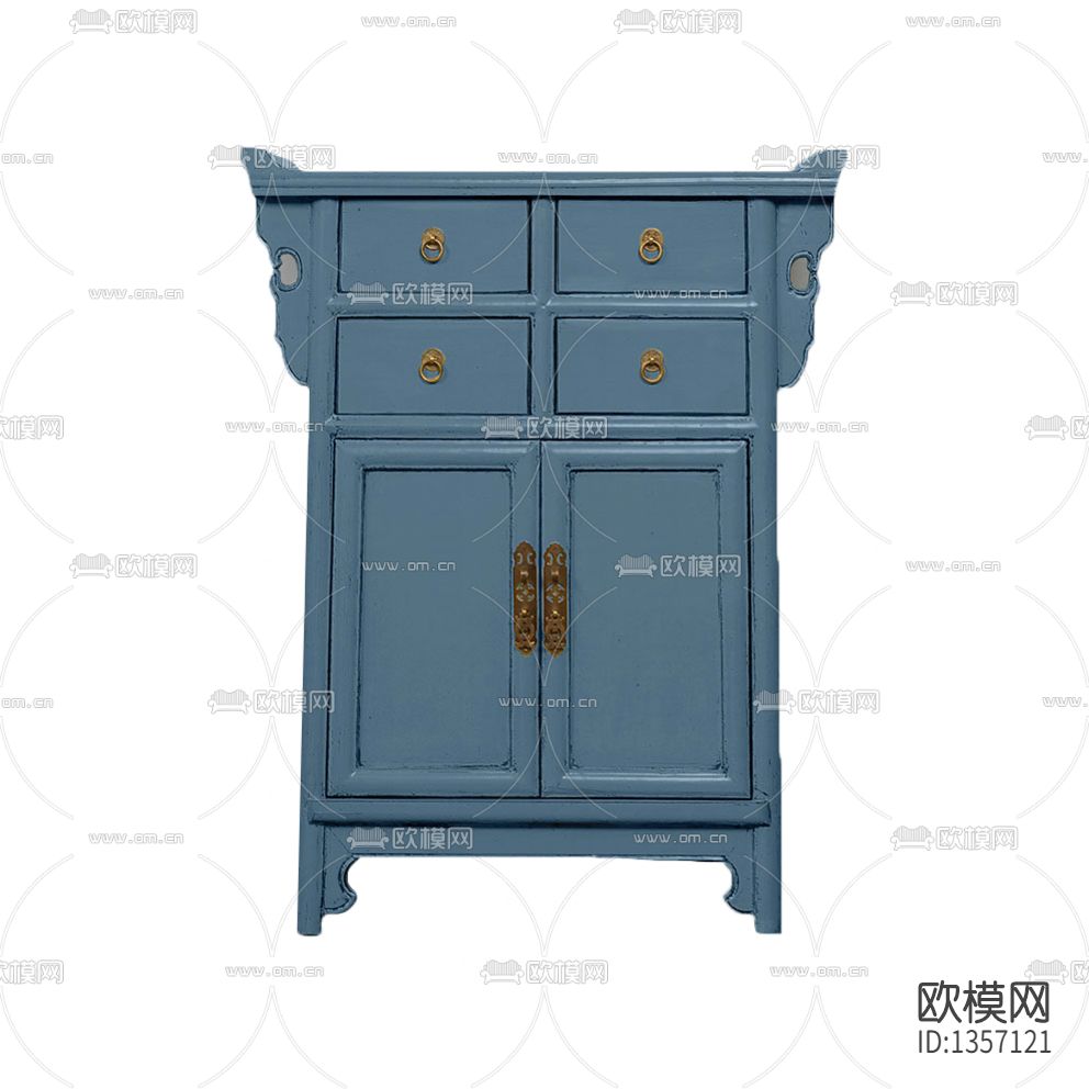 中式复古实木储物柜下载