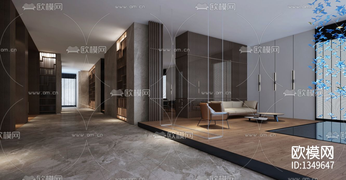 成都春熙路万枫酒店cad施工图下载（渲染图3）