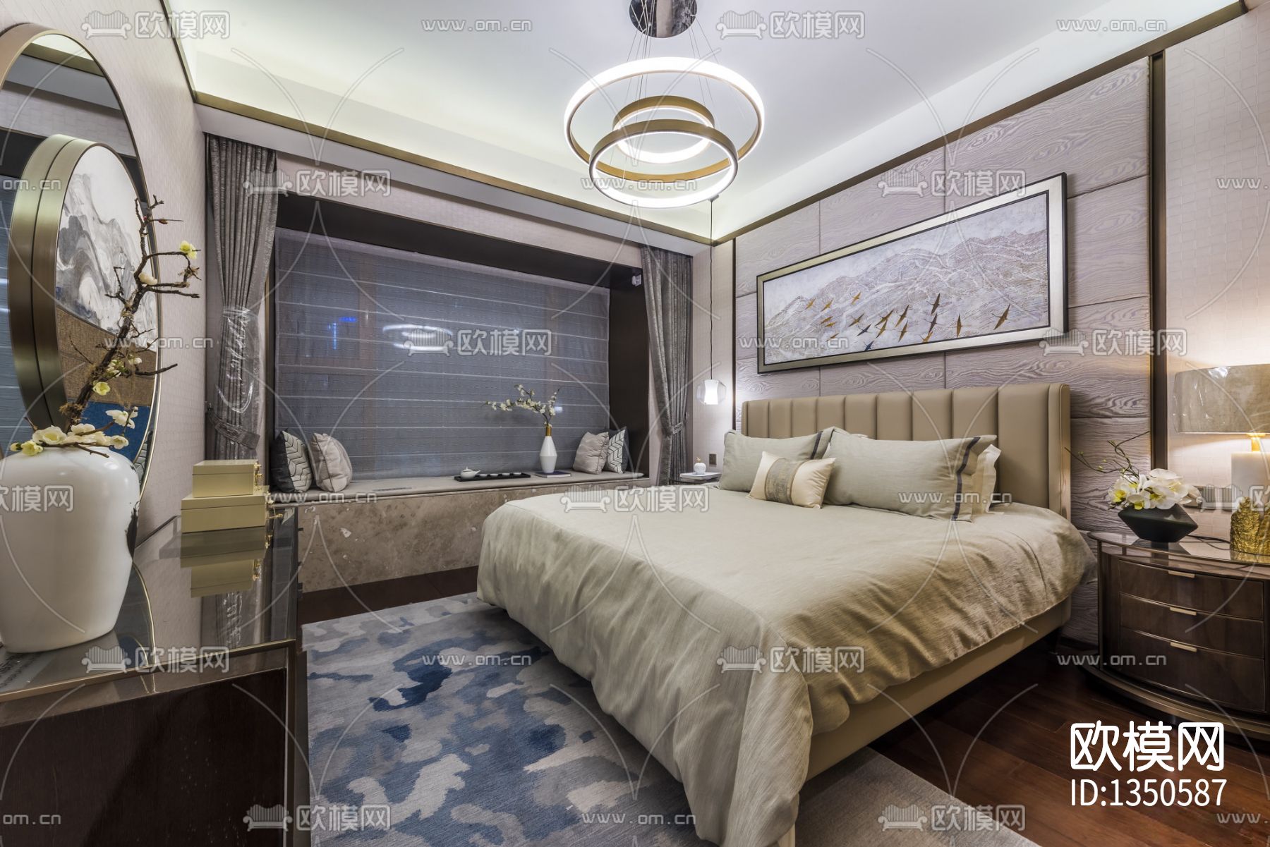 样板房cad施工图下载（渲染图4）