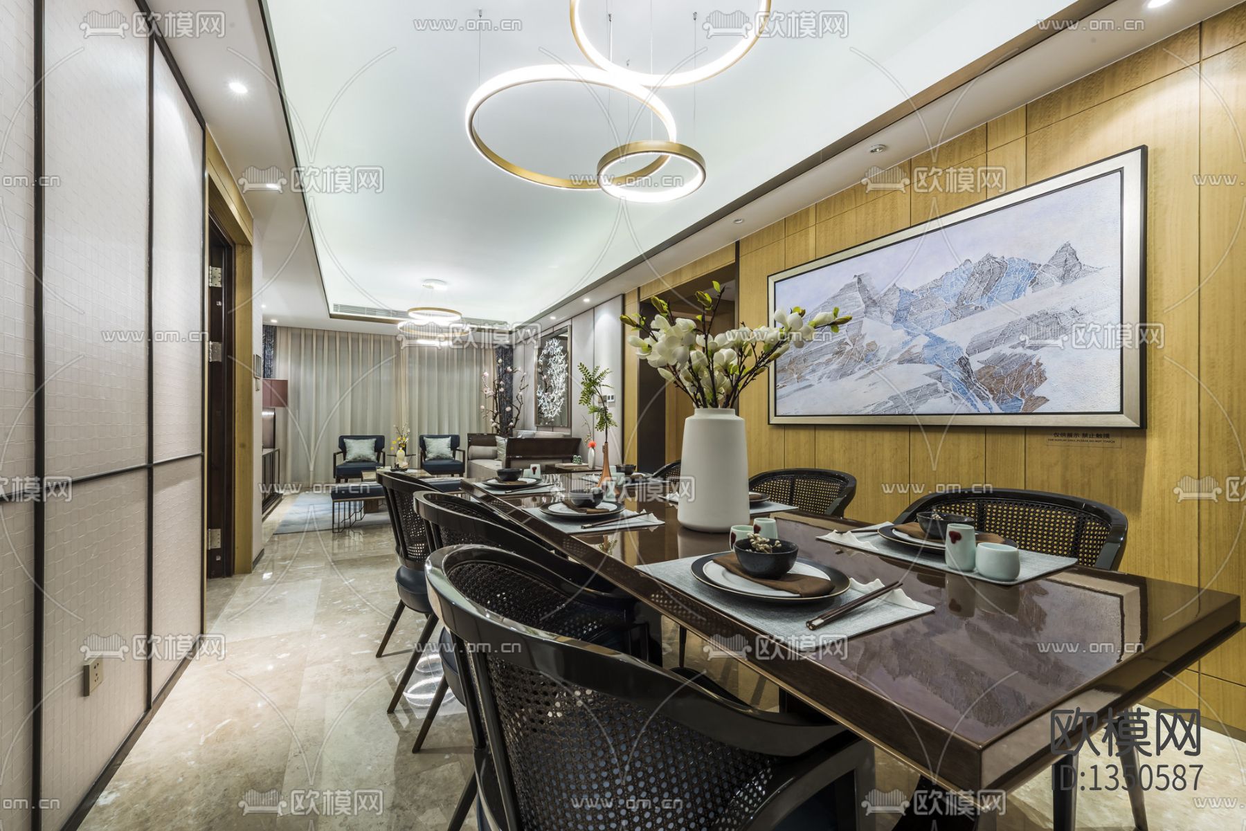 样板房cad施工图下载（渲染图5）