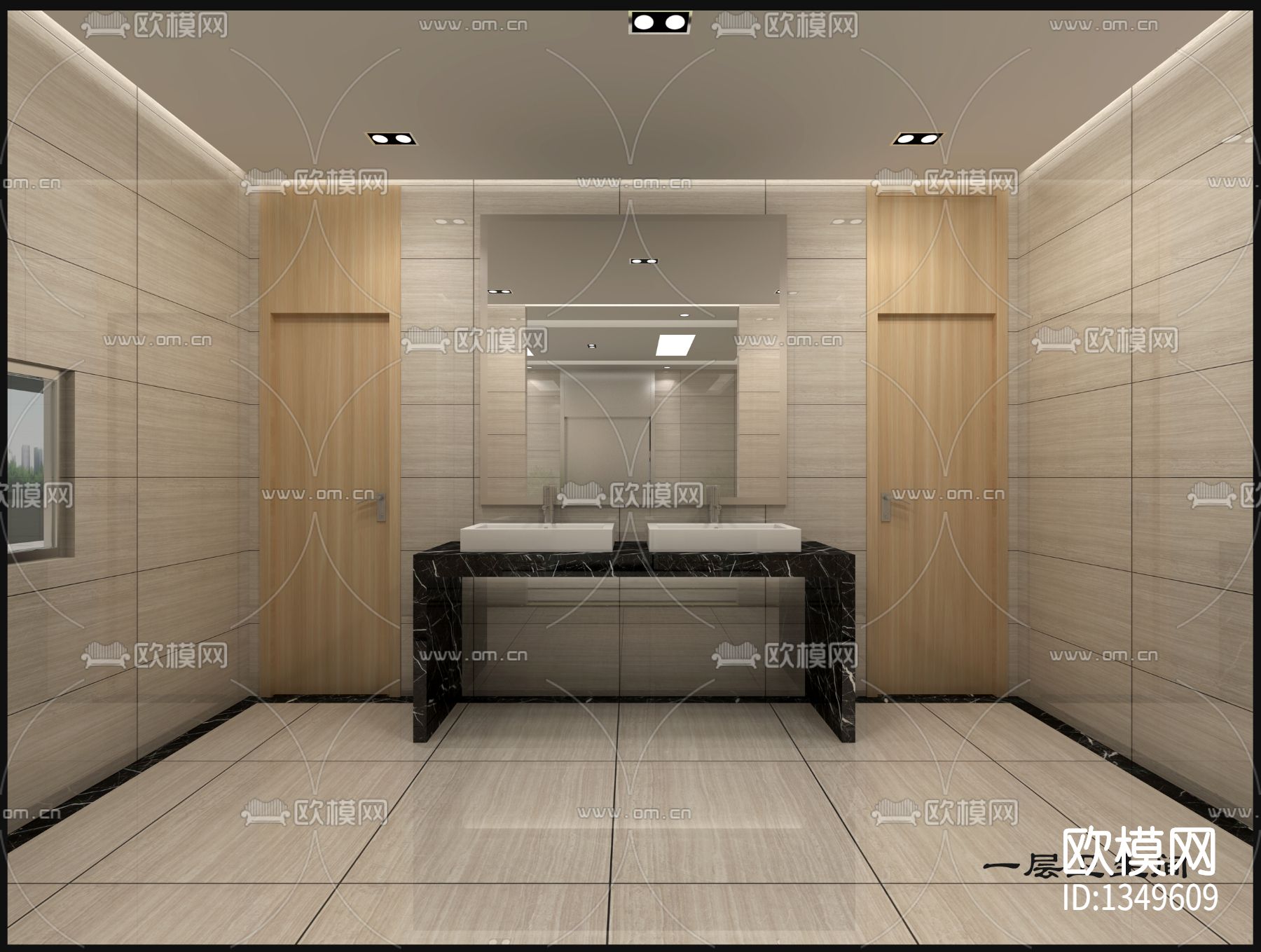 分水医院cad施工图下载（渲染图6）