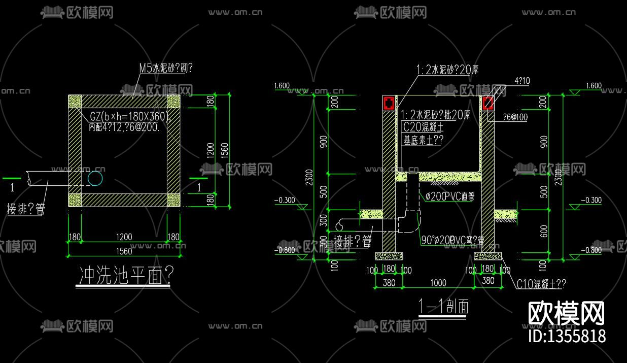 一整套养猪场建筑cad施工图下载（渲染图7）