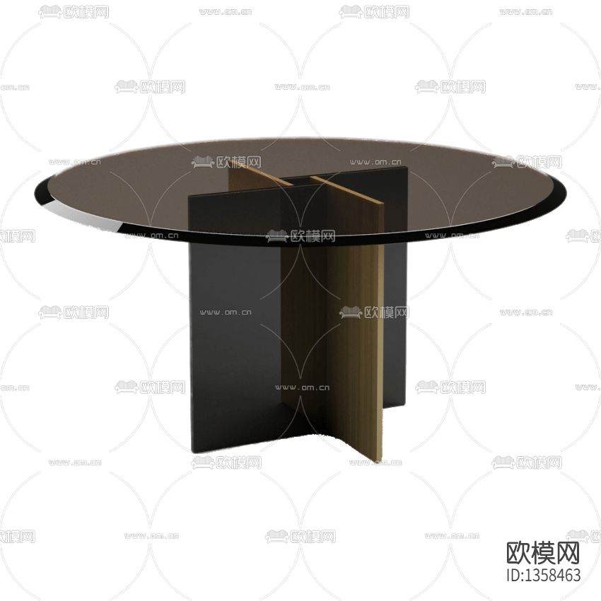 现代简约不锈钢玻璃餐桌下载