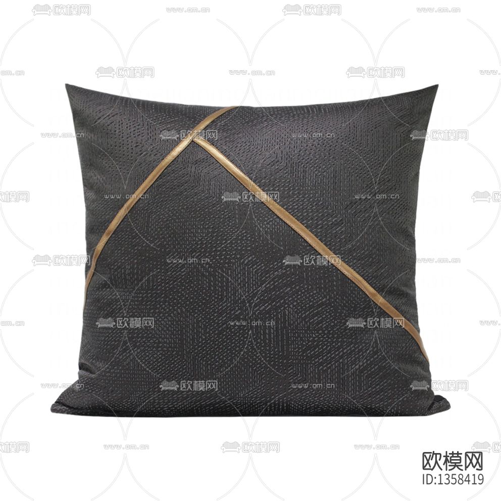 现代轻奢皮革布艺抱枕