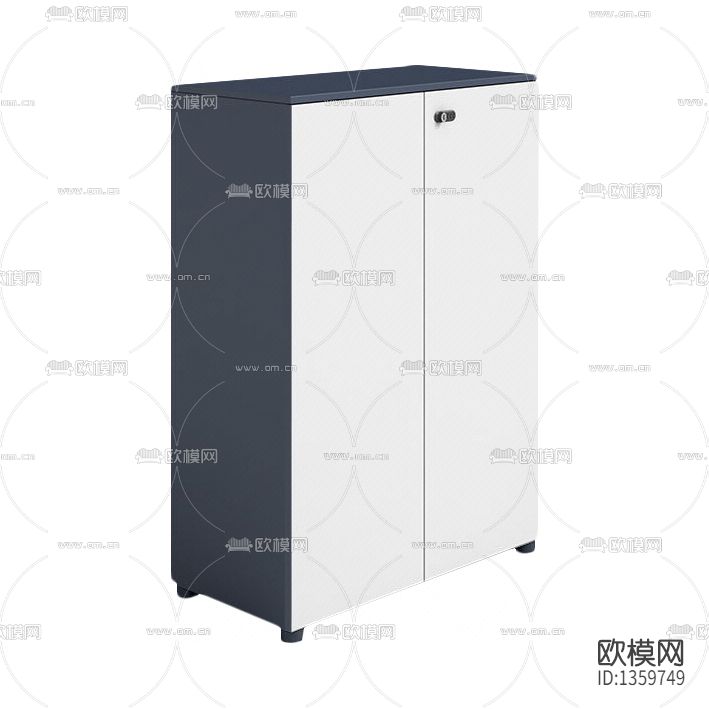 现代简约双开门密码锁办公柜
