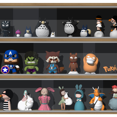  现代儿童玩具卡通su模型 