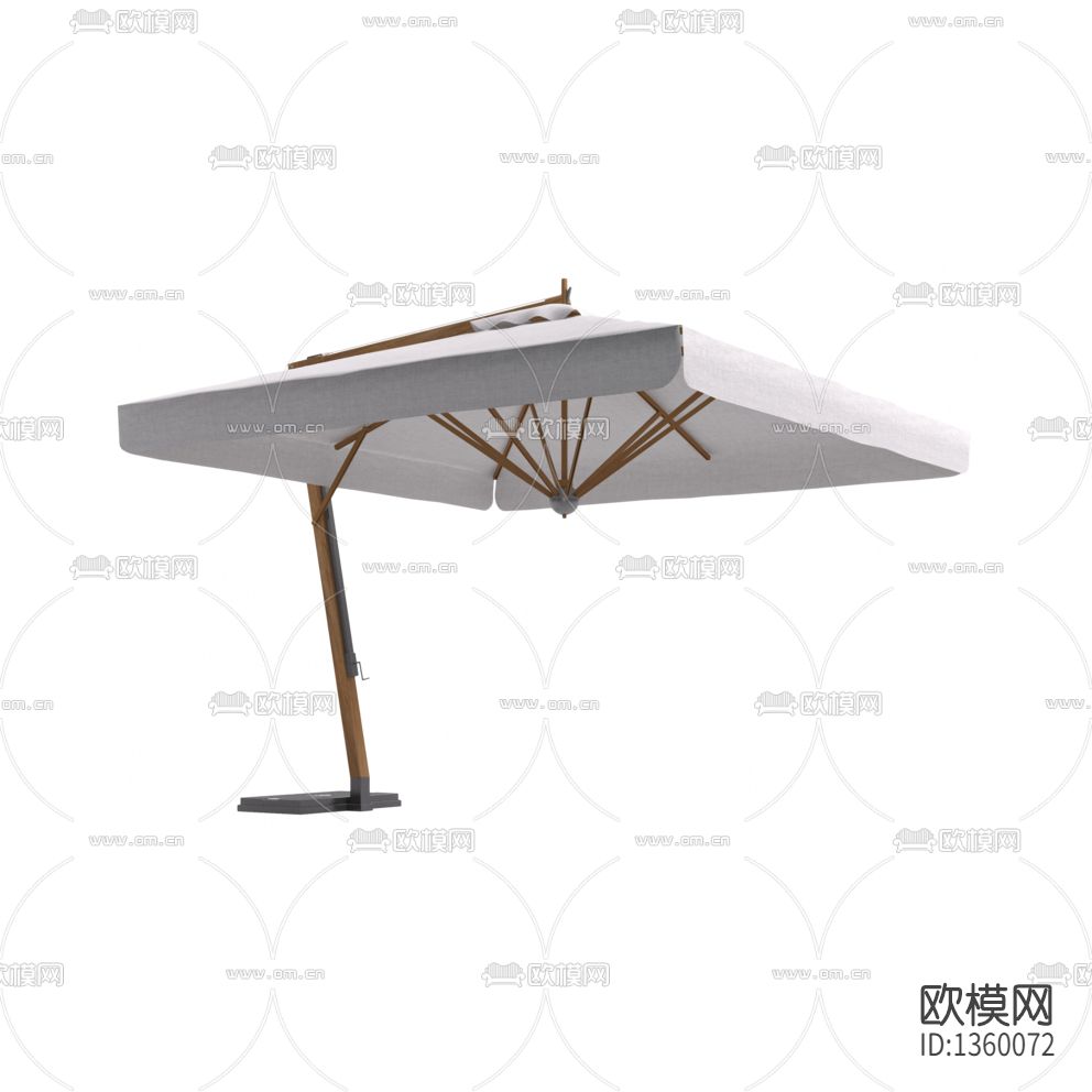 现代简约实木金属户外遮阳伞