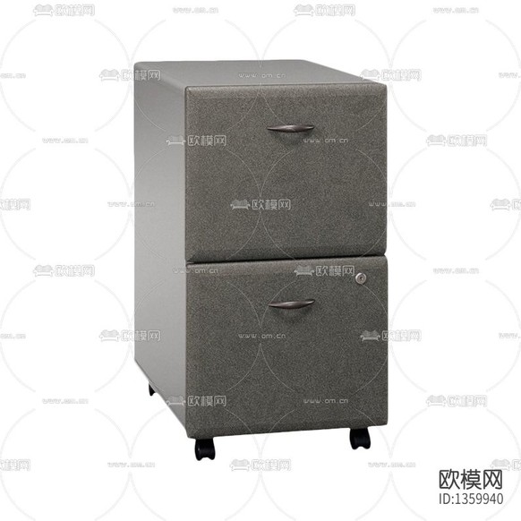 現(xiàn)代簡約實木硬包兩抽活動辦公柜下載