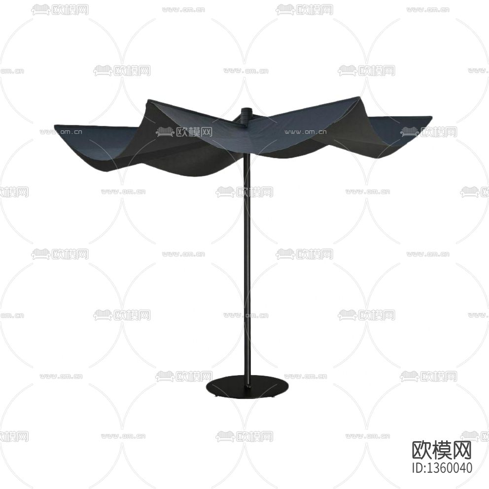 现代简约金属创意旋转户外遮阳伞