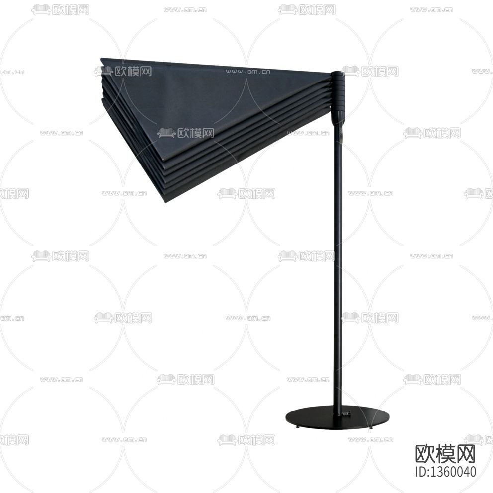 现代简约金属创意旋转户外遮阳伞