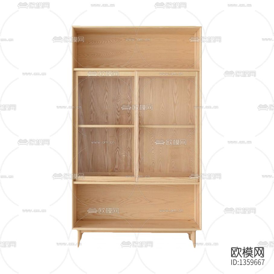 新中式简约实木展柜