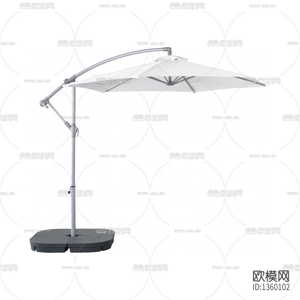 现代简约铝合金户外遮阳伞