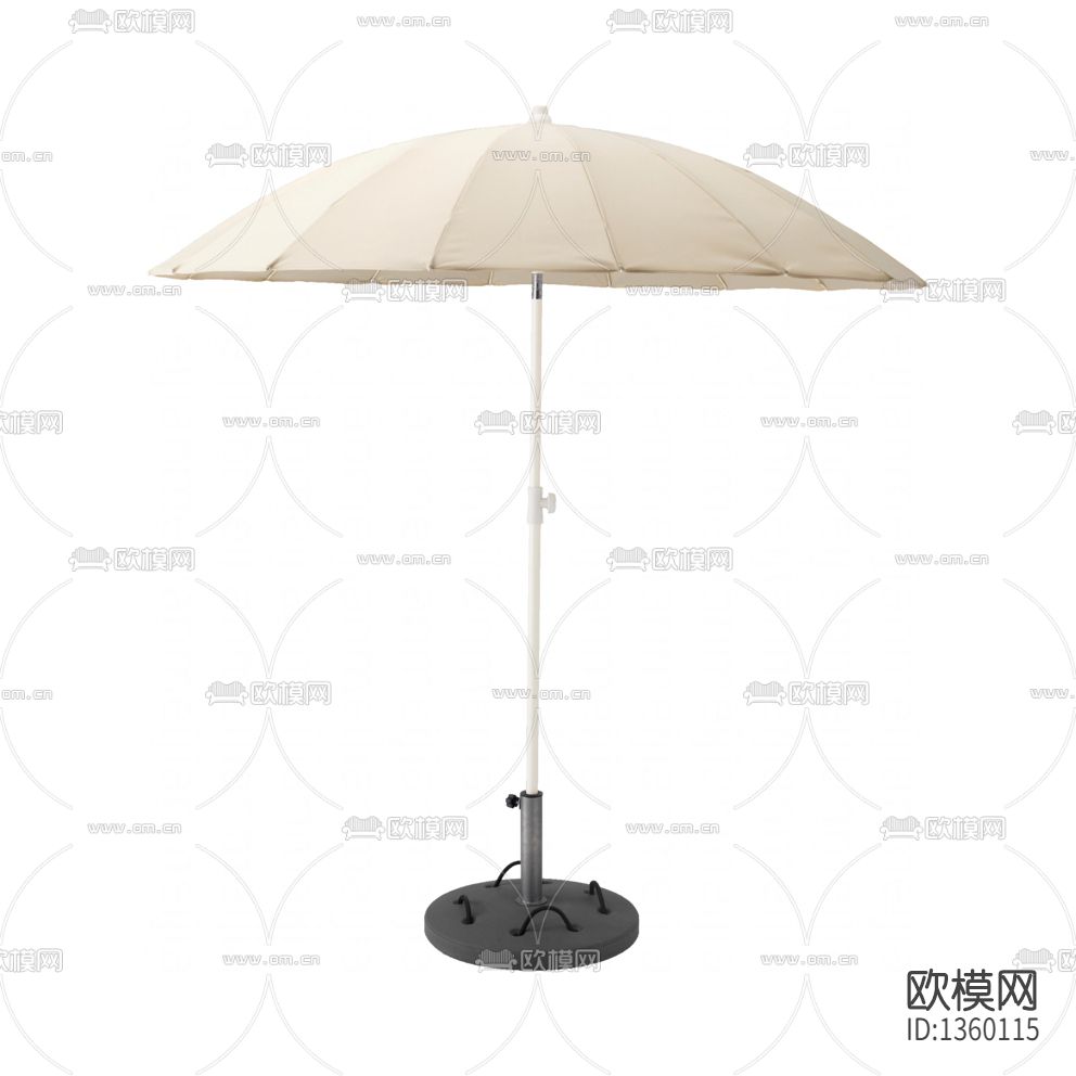 现代简约金属户外遮阳伞