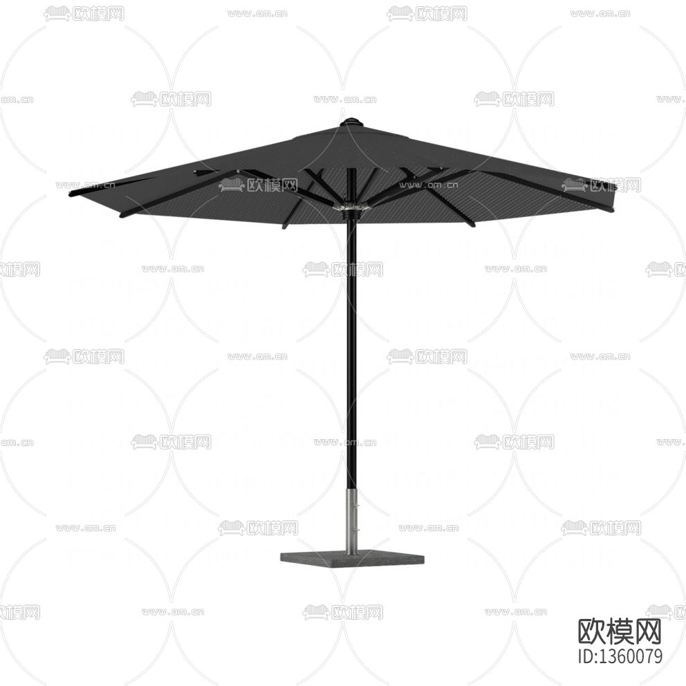 现代简约金属户外遮阳伞
