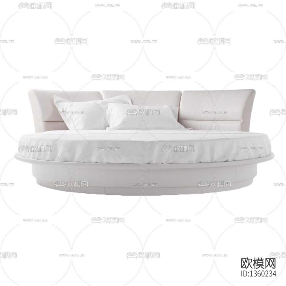 现代简约皮革布艺圆形户外沙发床下载