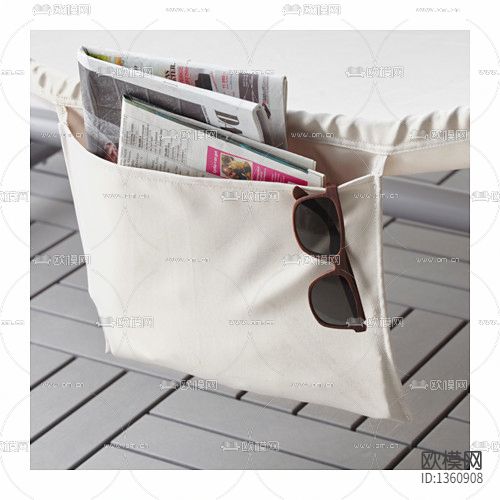 北欧简约不锈钢布艺吊床下载（渲染图1）