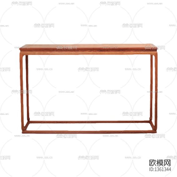 新中式极简实木沙发背几下载