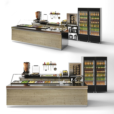 快餐店取餐台3d模型