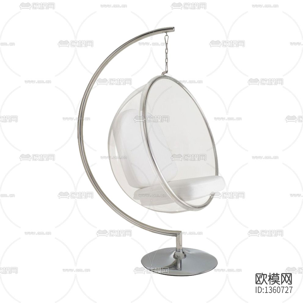 现代简约不锈钢玻璃吊篮