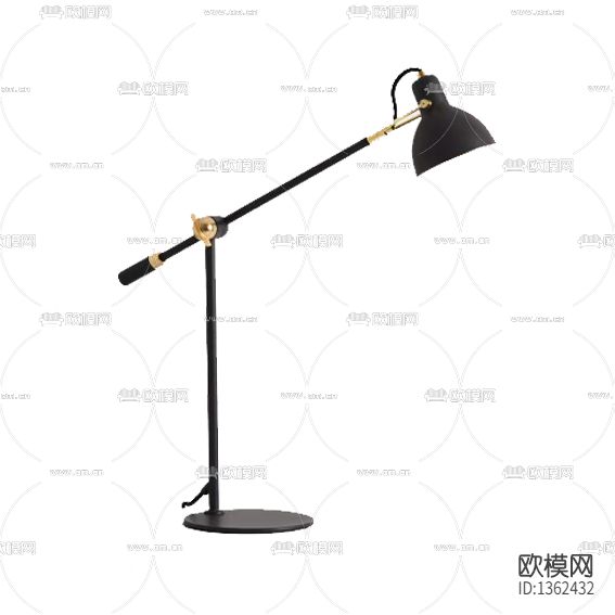 现代轻奢不锈钢台灯下载