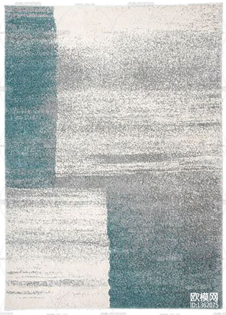 新中式简约渐变色布艺地毯下载