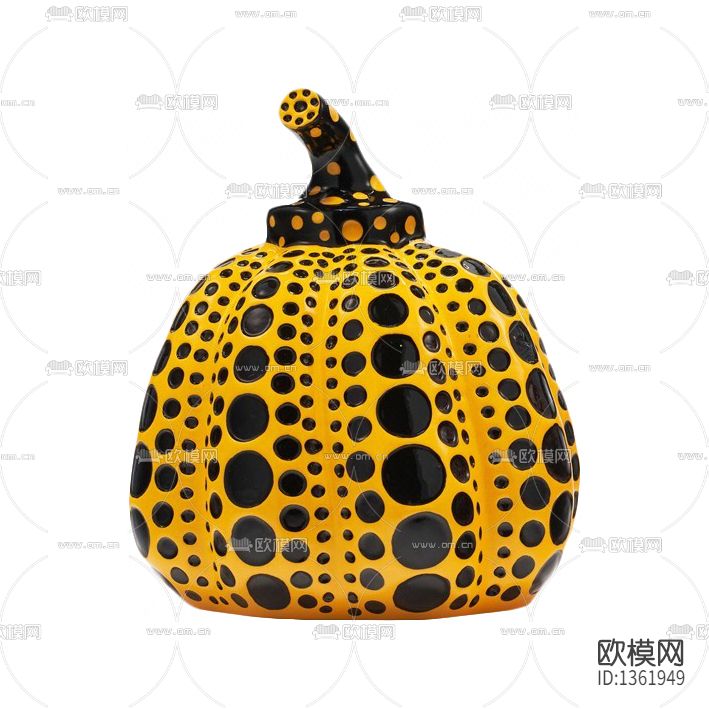 现代KAWS黄色南瓜摆件下载