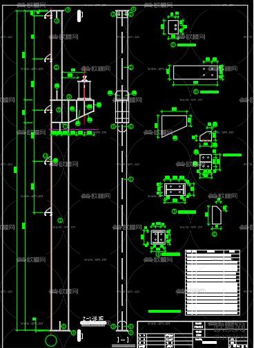 小型电站钢结构厂房cad施工图下载（渲染图2）