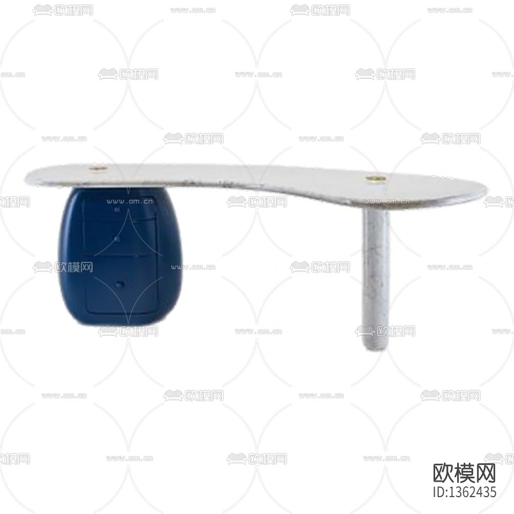 现代轻奢实木大理石书桌