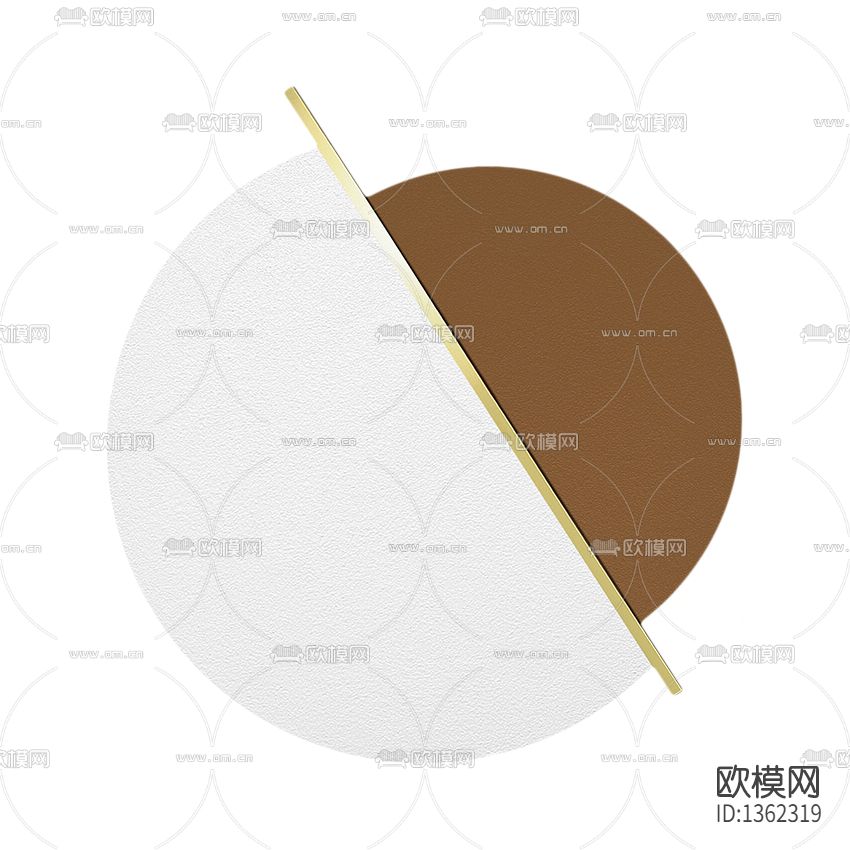 现代轻奢几何壁饰下载