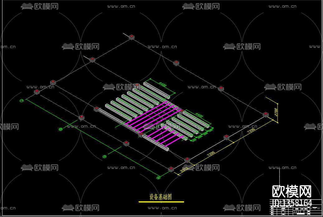 太阳能供热温室大棚cad施工图下载（渲染图9）