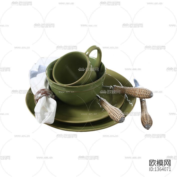 北欧田园风陶瓷餐盘下载