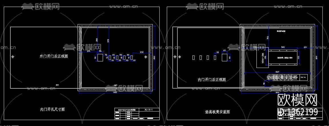 配电箱箱体大样图下载（渲染图4）