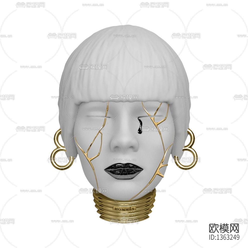 后现代前卫手绘陶瓷NINA雕塑下载